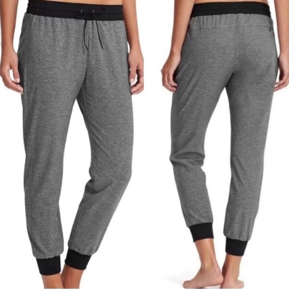 Derek Lam 10C Athleta Black & Gray Joggers, Size M